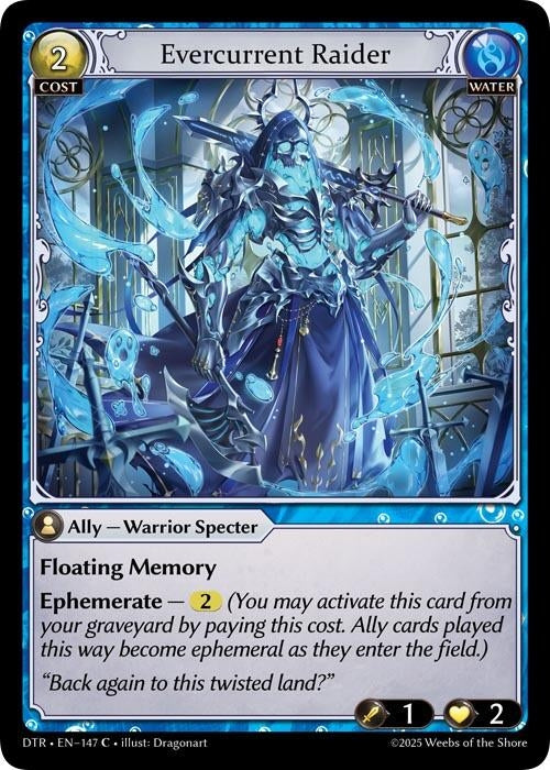 Image for Evercurrent Raider (147) (Distorted Reflections) - Grand Archive TCG
