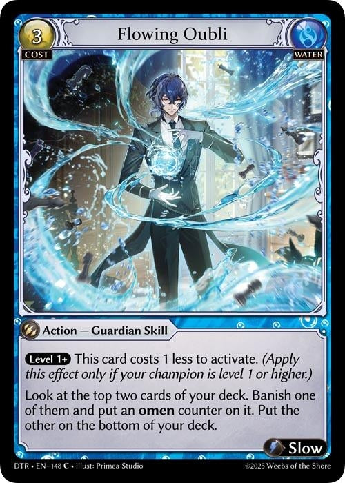 Image for Flowing Oubli (148) (Distorted Reflections) - Grand Archive TCG