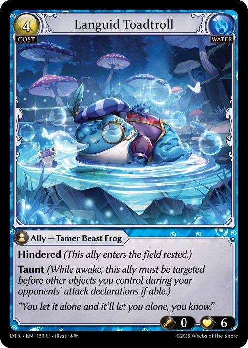Image for Languid Toadtroll (153) (Distorted Reflections) - Grand Archive TCG