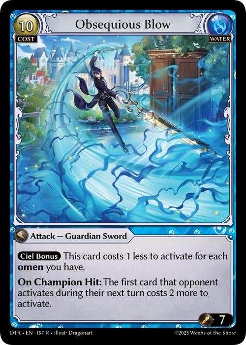 Image for Obsequious Blow (157) (Distorted Reflections) - Grand Archive TCG