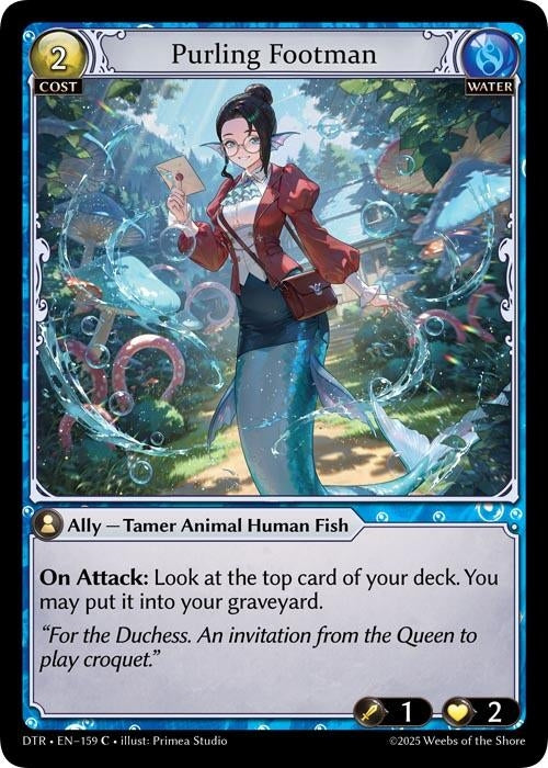 Image for Purling Footman (159) (Distorted Reflections) - Grand Archive TCG