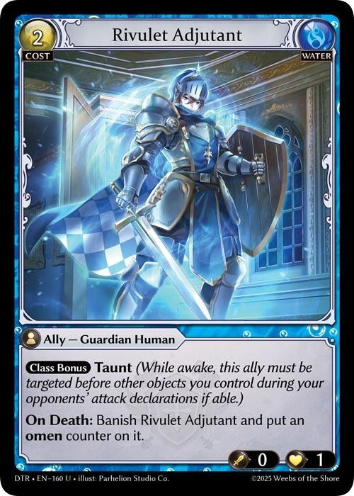 Image for Rivulet Adjutant (160) (Distorted Reflections) - Grand Archive TCG