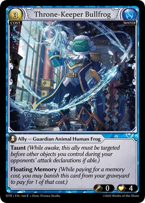 Image for Throne-Keeper Bullfrog (166) (Distorted Reflections) - Grand Archive TCG