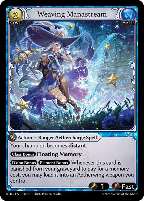 Image for Weaving Manastream (168) (Distorted Reflections) - Grand Archive TCG