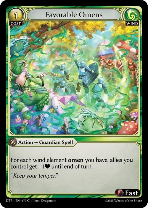 Image for Favorable Omens (177) (Distorted Reflections) - Grand Archive TCG