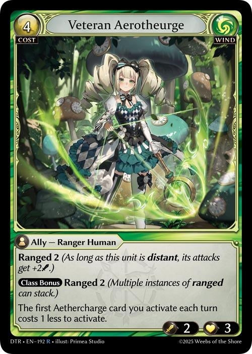 Image for Veteran Aerotheurge (192) (Distorted Reflections) - Grand Archive TCG