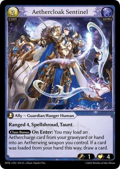 Image for Aethercloak Sentinel (195) (Distorted Reflections) - Grand Archive TCG