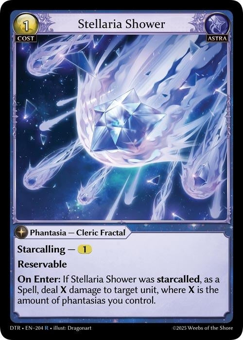 Image for Stellaria Shower (204) (Distorted Reflections) - Grand Archive TCG