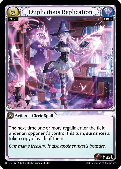 Image for Duplicitous Replication (208) (Distorted Reflections) - Grand Archive TCG