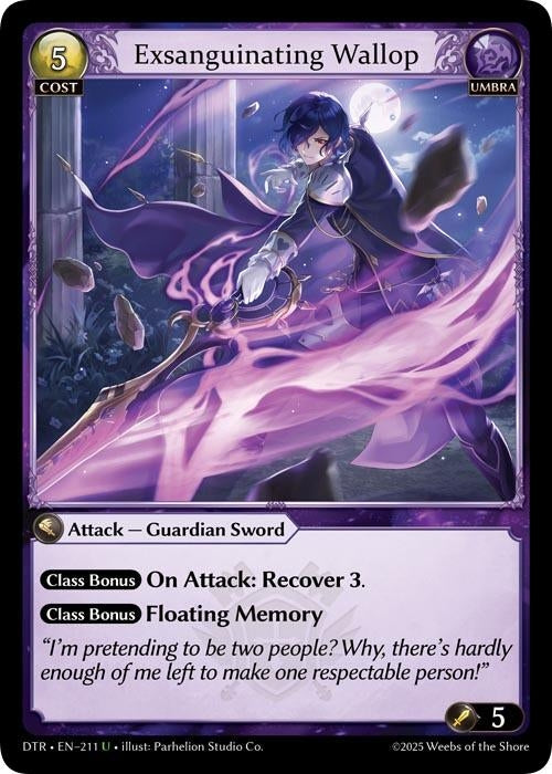 Image for Exsanguinating Wallop (211) (Distorted Reflections) - Grand Archive TCG