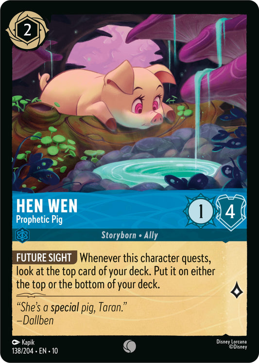 Image for Hen Wen - Prophetic Pig (138/204) (Whispers in the Well) - Disney Lorcana