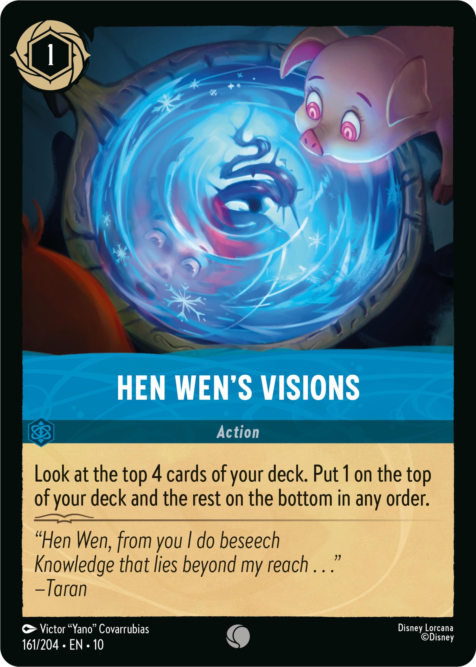 Image for Hen Wen's Visions (161/204) (Whispers in the Well) - Disney Lorcana