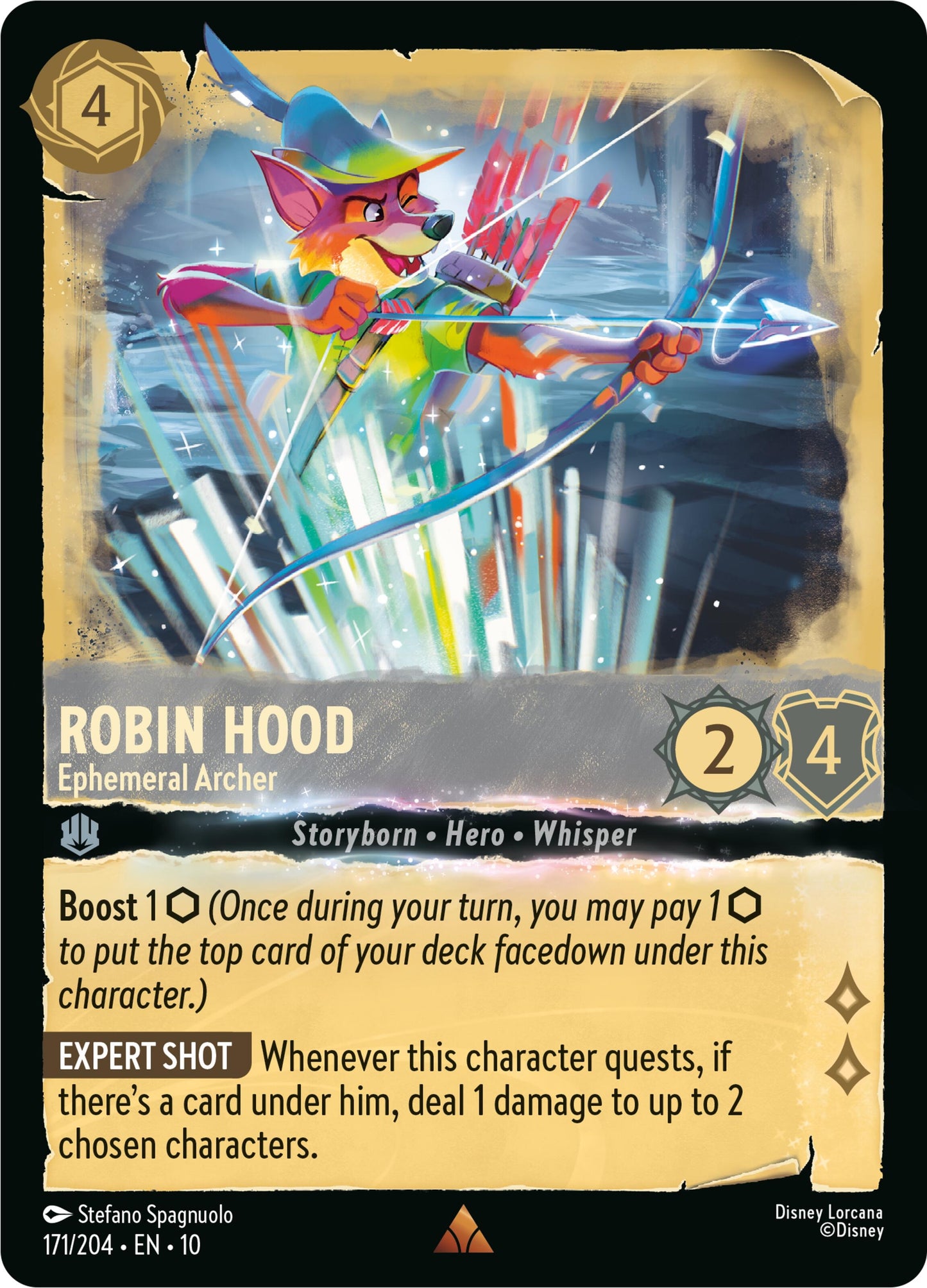 Image for Robin Hood - Ephemeral Archer (171/204) (Whispers in the Well) - Disney Lorcana