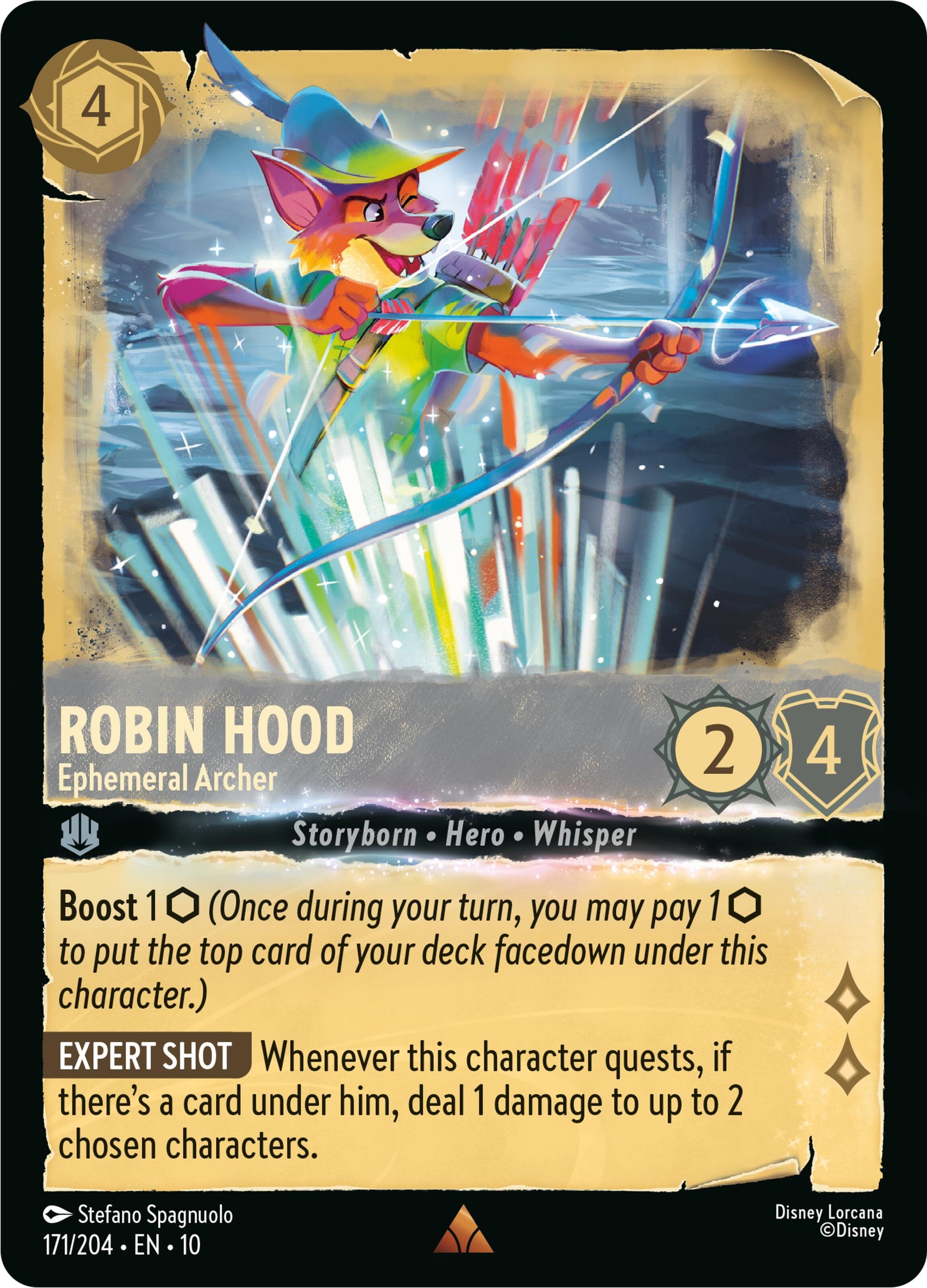 Image for Robin Hood - Ephemeral Archer (171/204) (Whispers in the Well) - Disney Lorcana