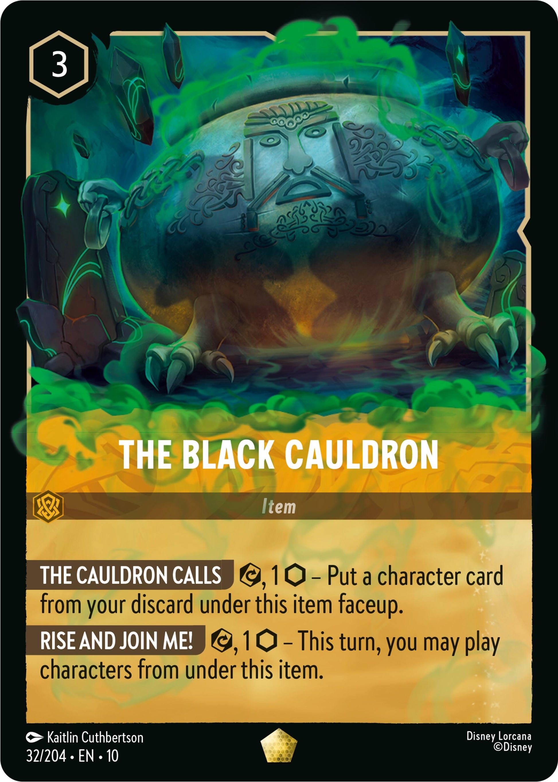 Image for The Black Cauldron (32/204) (Whispers in the Well) - Disney Lorcana