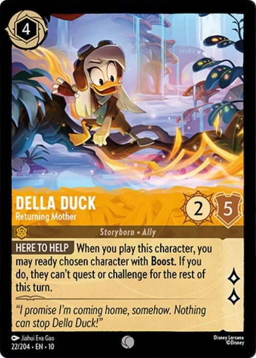 Image for Della Duck - Returning Mother (22/204) (Whispers in the Well) - Disney Lorcana