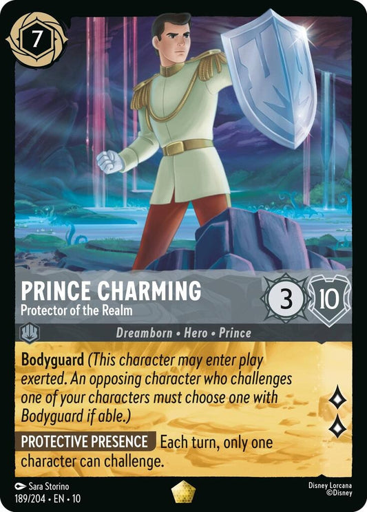 Image for Prince Charming - Protector of the Realm (189/204) (Whispers in the Well) - Disney Lorcana
