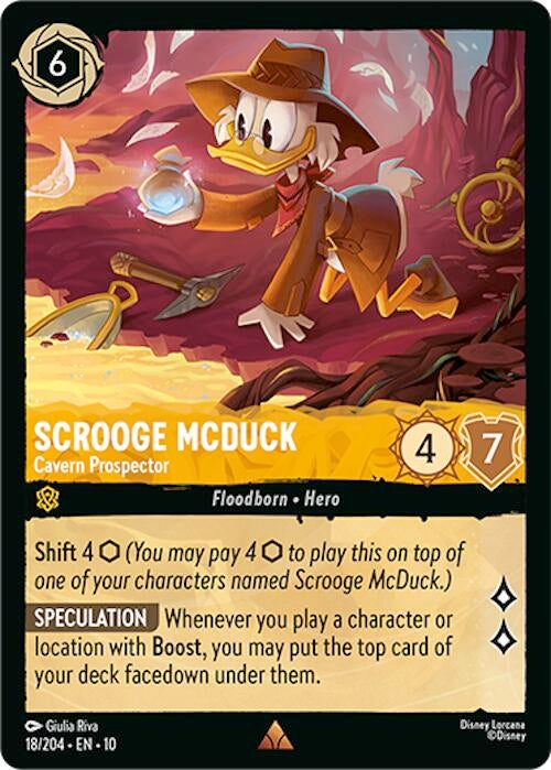 Image for Scrooge McDuck - Cavern Prospector (18/204) (Whispers in the Well) - Disney Lorcana