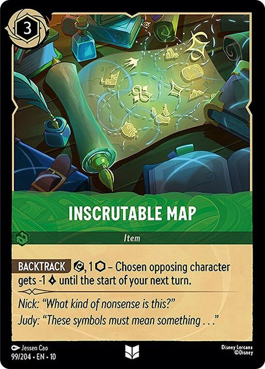 Image for Inscrutable Map (99/204) (Whispers in the Well) - Disney Lorcana