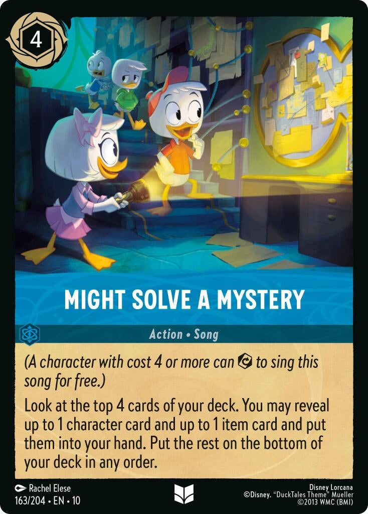 Image for Might Solve a Mystery (163/204) (Whispers in the Well) - Disney Lorcana