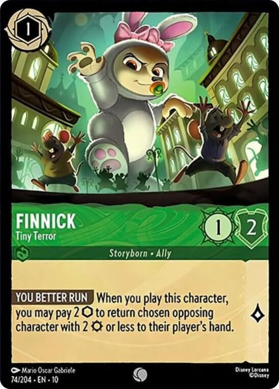 Image for Finnick - Tiny Terror (74/204) (Whispers in the Well) - Disney Lorcana