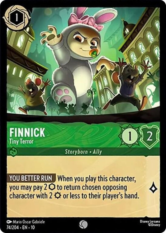 Image for Finnick - Tiny Terror (74/204) (Whispers in the Well) - Disney Lorcana