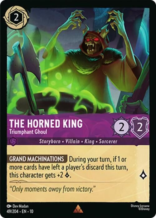 Image for The Horned King - Triumphant Ghoul (49/204) (Whispers in the Well) - Disney Lorcana