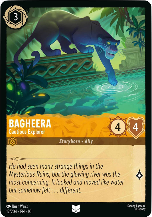 Image for Bagheera - Cautious Explorer (12/204) (Whispers in the Well) - Disney Lorcana