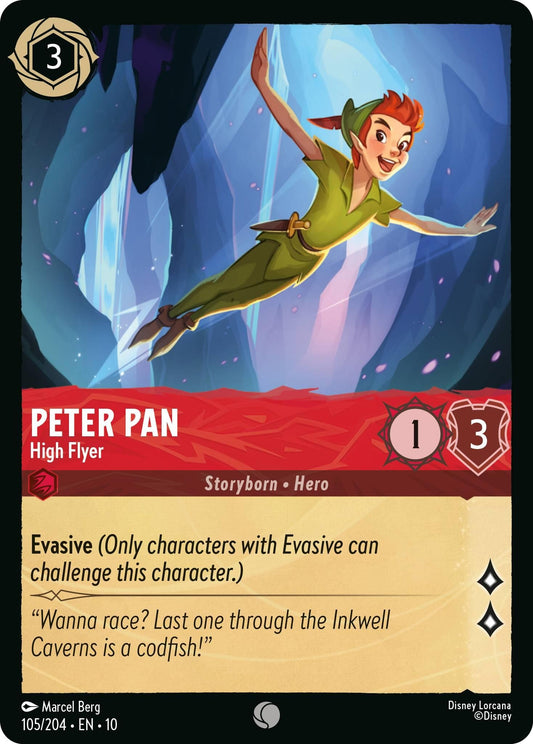 Image for Peter Pan - High Flyer (105/204) (Whispers in the Well) - Disney Lorcana