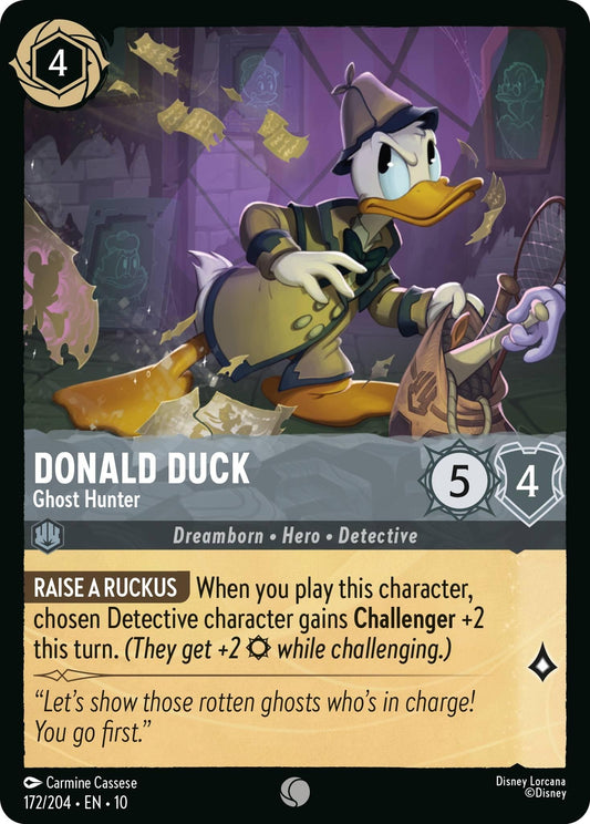 Image for Donald Duck - Ghost Hunter (172/204) (Whispers in the Well) - Disney Lorcana