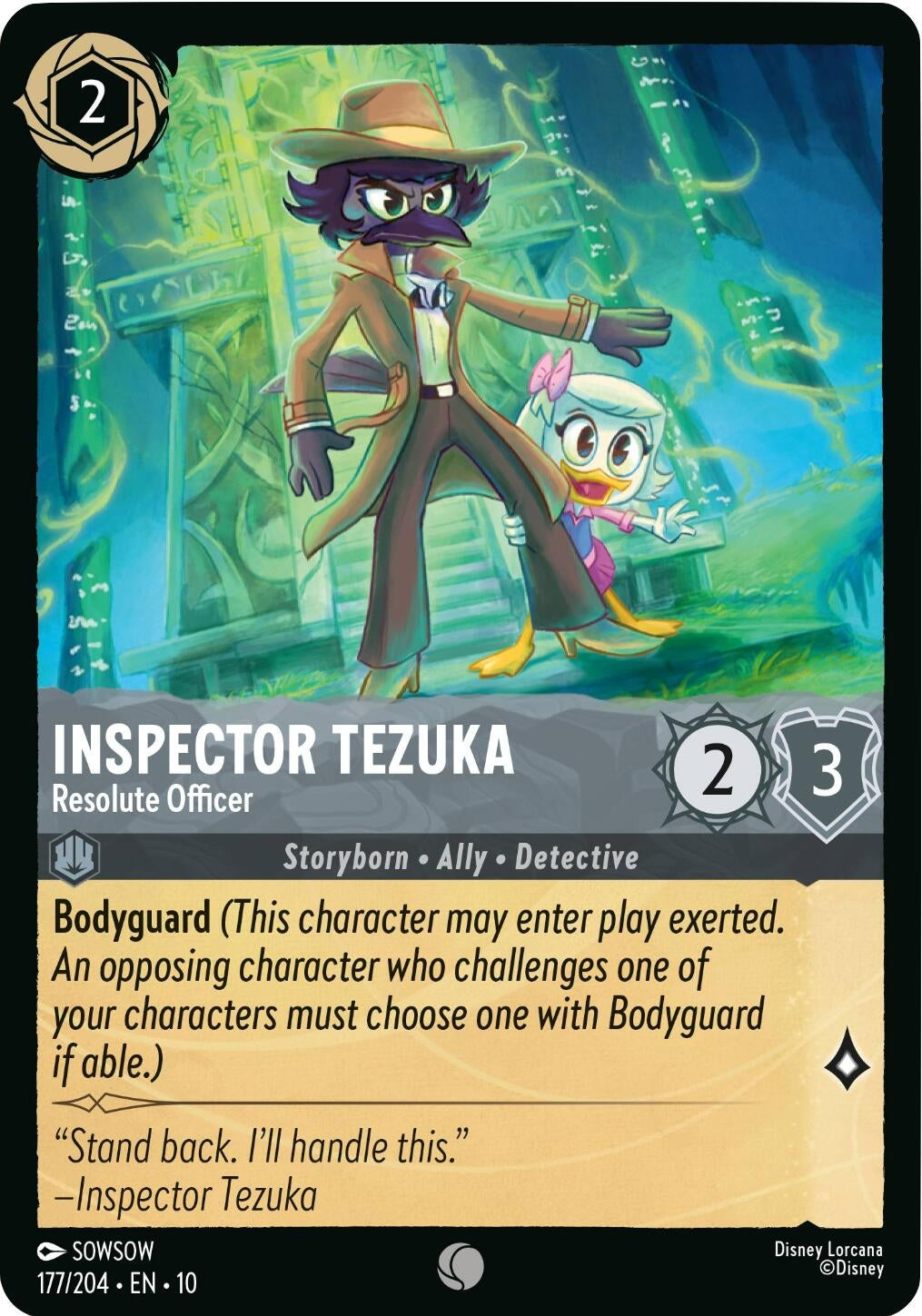 Image for Inspector Tezuka - Resolute Officer (177/204) (Whispers in the Well) - Disney Lorcana