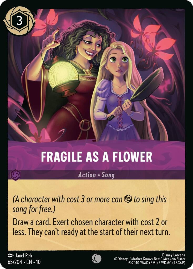 Image for Fragile as a Flower (65/204) (Whispers in the Well) - Disney Lorcana