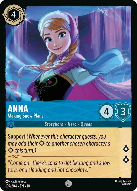 Image for Anna - Making Snow Plans (139/204) (Whispers in the Well) - Disney Lorcana