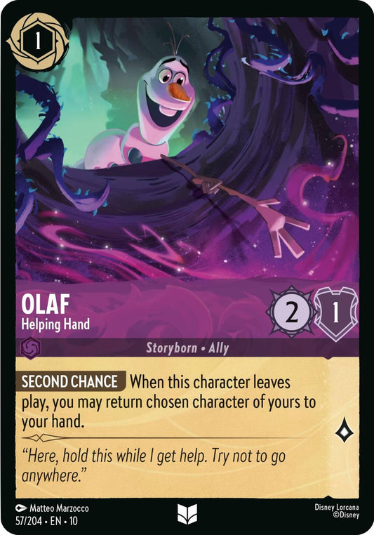 Image for Olaf - Helping Hand (57/204) (Whispers in the Well) - Disney Lorcana