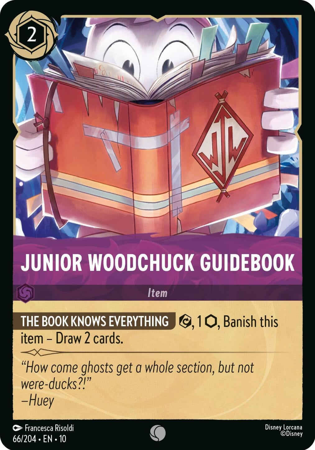 Image for Junior Woodchuck Guidebook (66/204) (Whispers in the Well) - Disney Lorcana