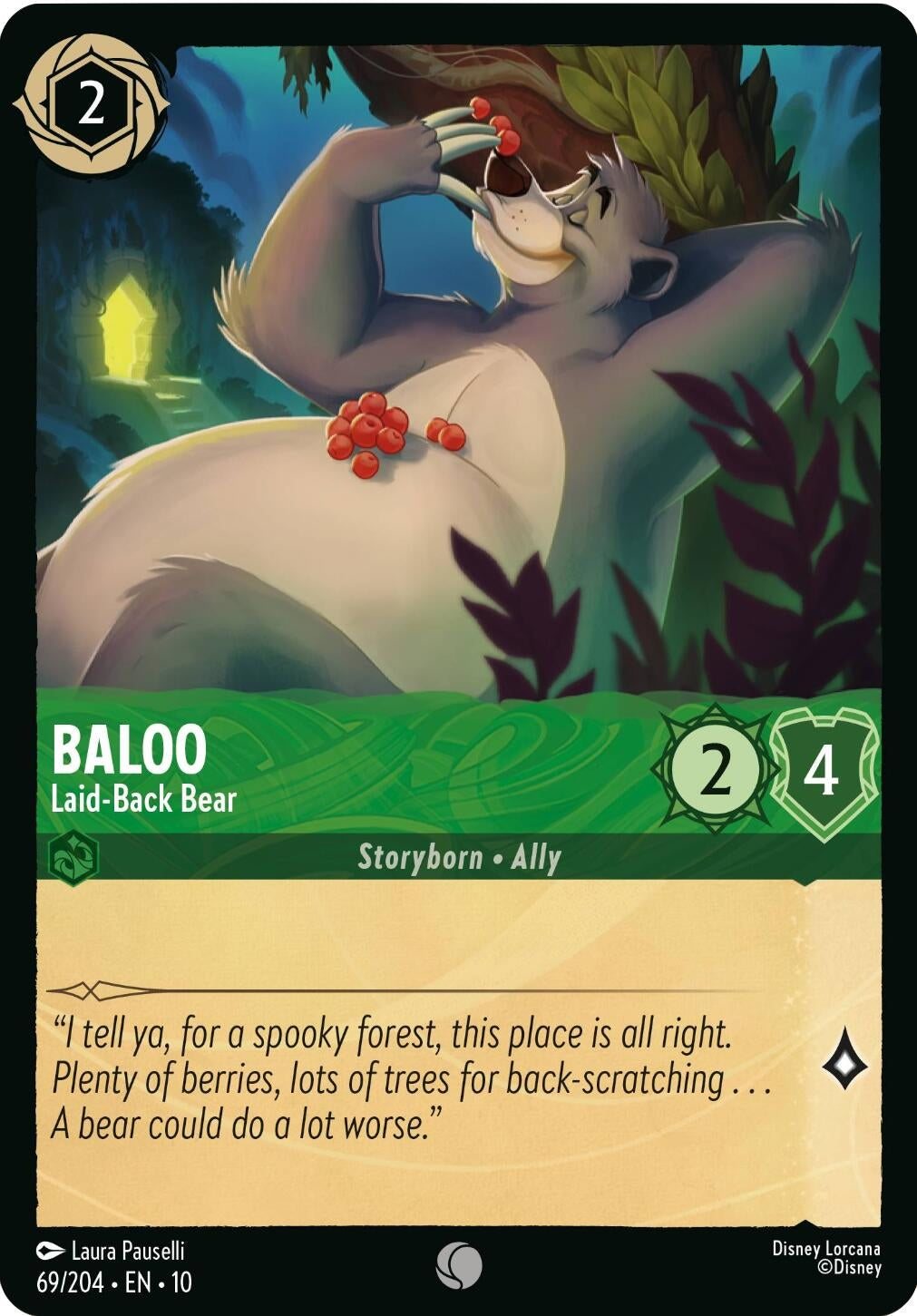 Image for Baloo - Laid-Back Bear (69/204) (Whispers in the Well) - Disney Lorcana