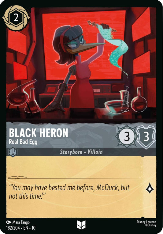 Image for Black Heron - Real Bad Egg (182/204) (Whispers in the Well) - Disney Lorcana