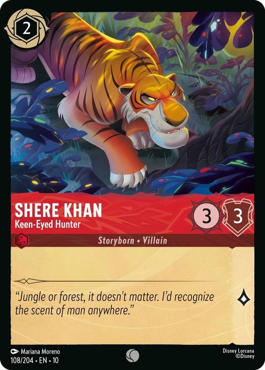 Image for Shere Khan - Keen-Eyed Hunter (108/204) (Whispers in the Well) - Disney Lorcana