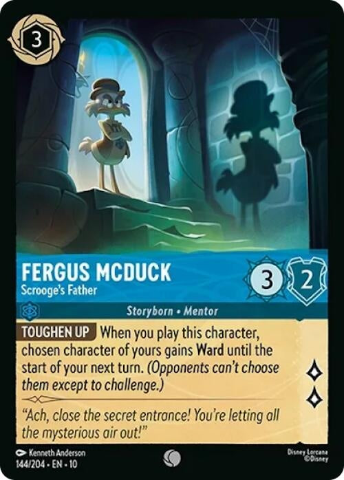 Image for Fergus McDuck - Scrooge's Father (144/204) (Whispers in the Well) - Disney Lorcana