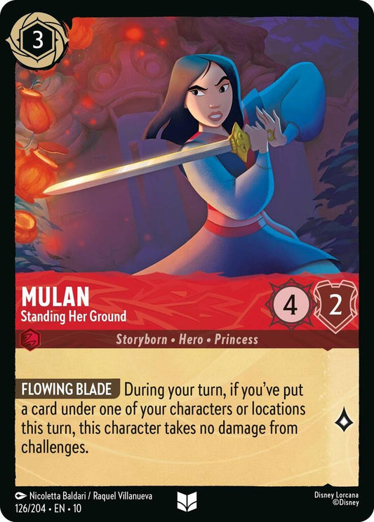 Image for Mulan - Standing Her Ground (126/204) (Whispers in the Well) - Disney Lorcana