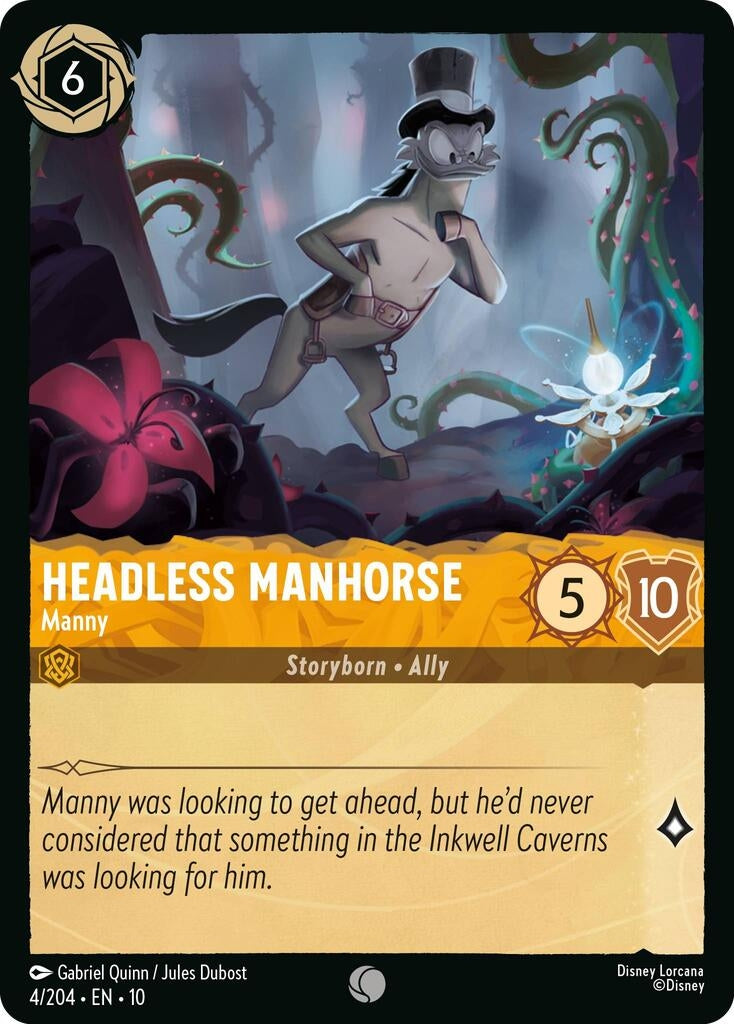 Image for Headless Manhorse - Manny (4/204) (Whispers in the Well) - Disney Lorcana
