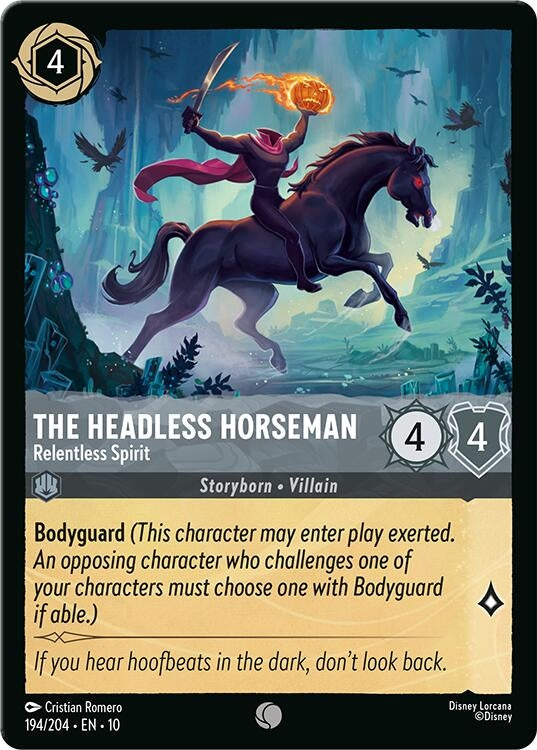 Image for The Headless Horseman - Relentless Spirit (194/204) (Whispers in the Well) - Disney Lorcana