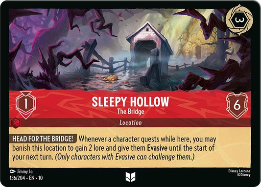Image for Sleepy Hollow - The Bridge (136/204) (Whispers in the Well) - Disney Lorcana