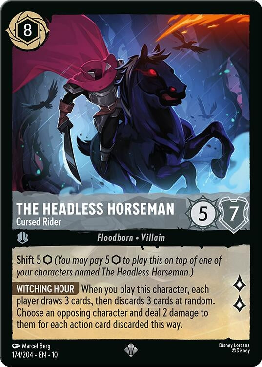 Image for The Headless Horseman - Cursed Rider (174/204) (Whispers in the Well) - Disney Lorcana