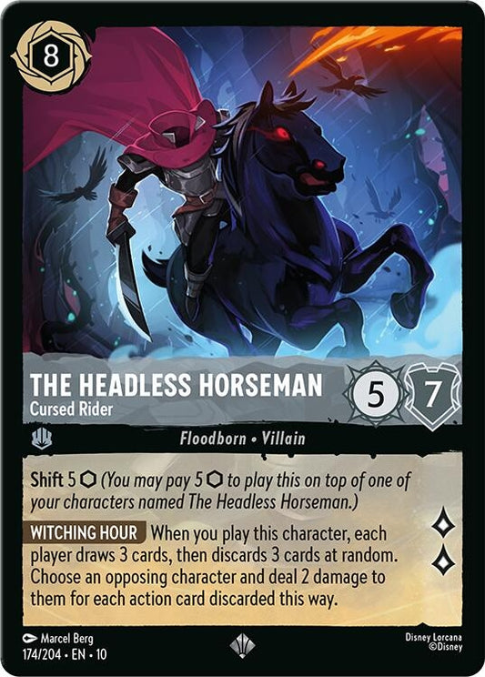 Image for The Headless Horseman - Cursed Rider (174/204) (Whispers in the Well) - Disney Lorcana