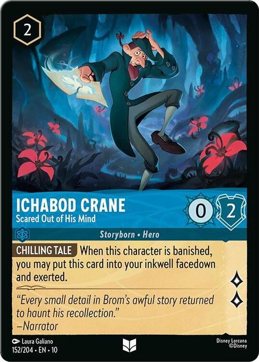 Image for Ichabod Crane - Scared Out of His Mind (152/204) (Whispers in the Well) - Disney Lorcana