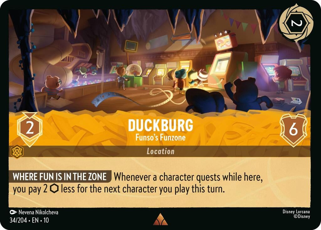 Image for Duckburg - Funso's Funzone (34/204) (Whispers in the Well) - Disney Lorcana