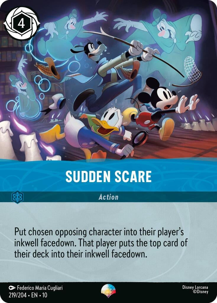 Image for Sudden Scare (Epic) (219/204) (Whispers in the Well) - Disney Lorcana
