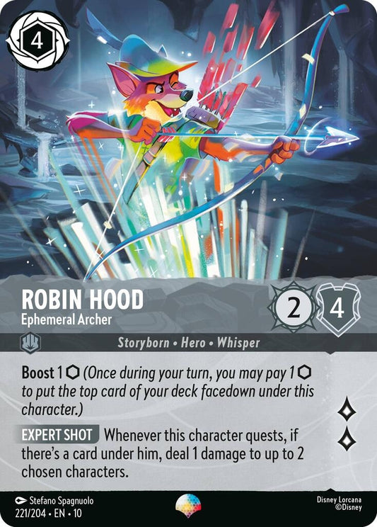 Image for Robin Hood - Ephemeral Archer (Epic) (221/204) (Whispers in the Well) - Disney Lorcana