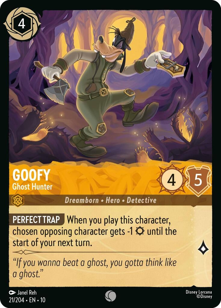 Image for Goofy - Ghost Hunter (21/204) (Whispers in the Well) - Disney Lorcana